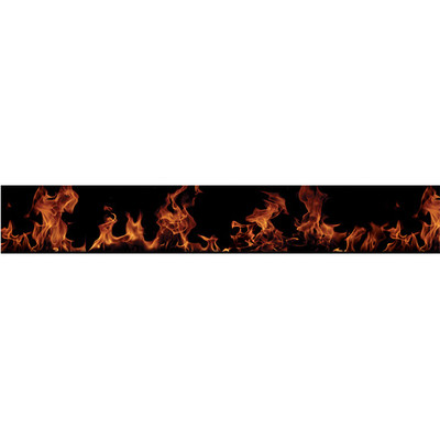 4 Walls Fired Up Free Style Border Wallpaper in Black | Wayfair
