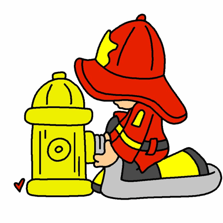 Sunbonnet Fireman @ JDS Clipart