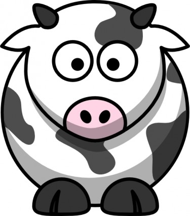 Cartoon Cow clip art Vector clip art - Free vector for free download