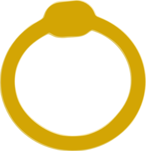 Gold Wedding Ring Clip Art - vector clip art online ...