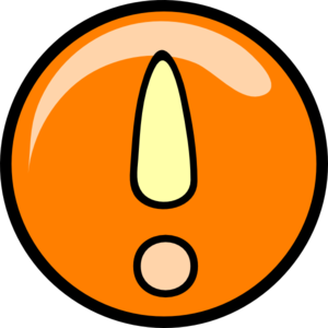 Orange Exclamation Point clip art - vector clip art online ...