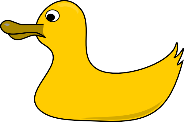 Rubber Duck clip art Free Vector