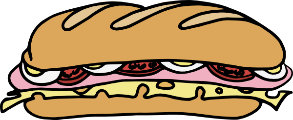 Sandwich One Clip Art - vector clip art online ...