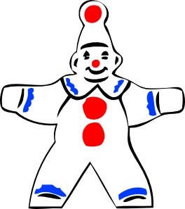 Simple Clown Figure clip art - vector clip art online, royalty ...