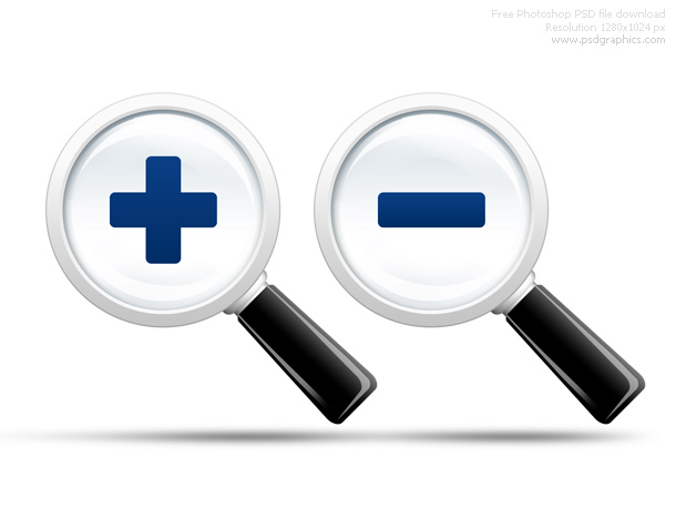 Search icon, PSD magnifying glass | PSDGraphics