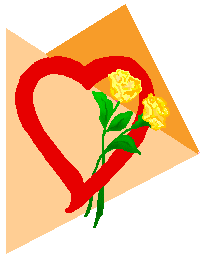 Rose Clip Art - Free Rose Clip Art - Red Hearts and Yellow Roses