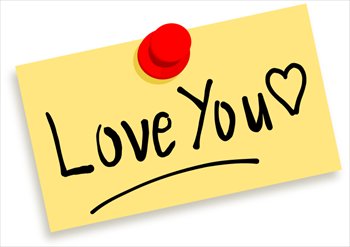 Free love-you-thumbtack-note Clipart - Free Clipart Graphics ...