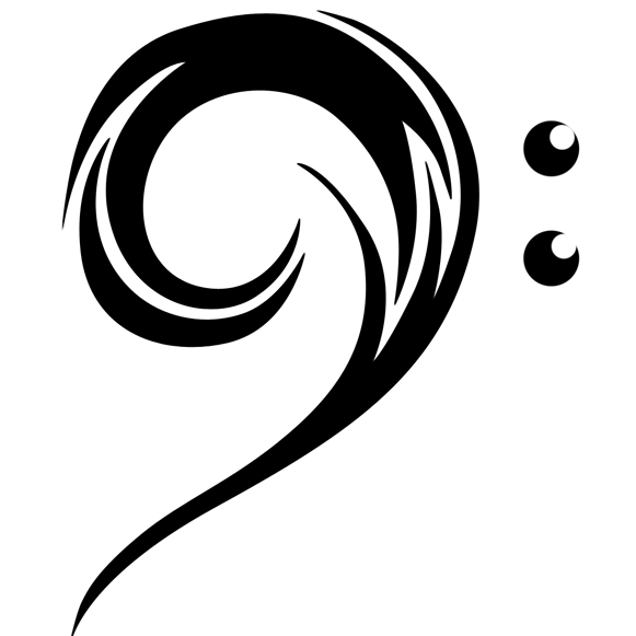 Bass Clef Tattoo - ClipArt Best