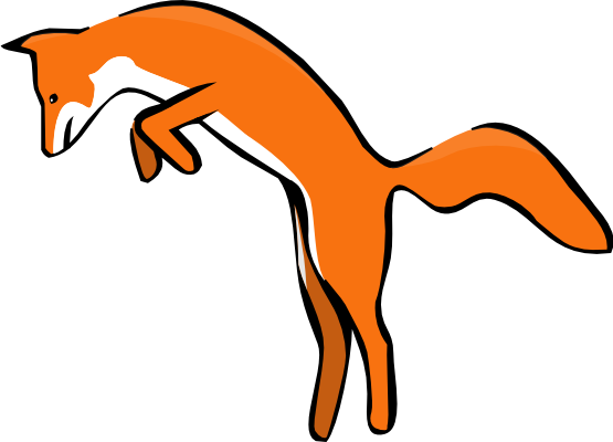 Leaping Red Fox Scalable Vector Graphics SVG Super Duper ...