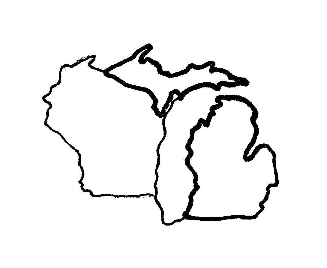 Best Photos of Simple Michigan Outline - Michigan Outline ...