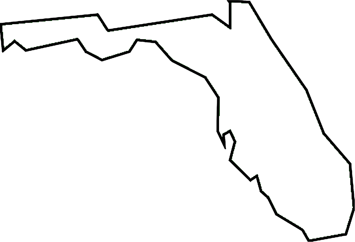 Clipart florida state outline