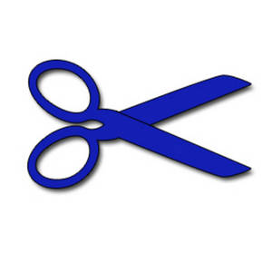 Clip Art Scissors Dotted Line Clipart