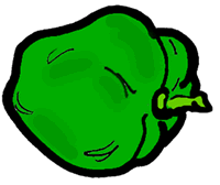 Full Version of Green Bell Pepper Clipart