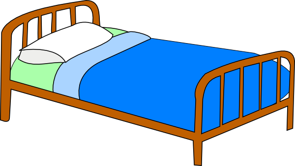 Colored Bed Clip Art - Vector Clip Art Online, Royalty Free ...