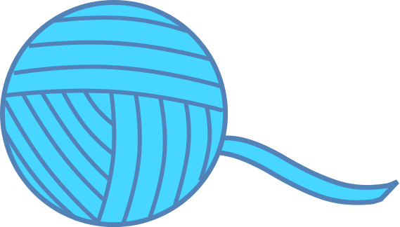 Ball Of Yarn Blue Clip Art Download