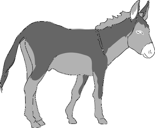 Donkey Clip Art Public Domain - Free Clipart Images