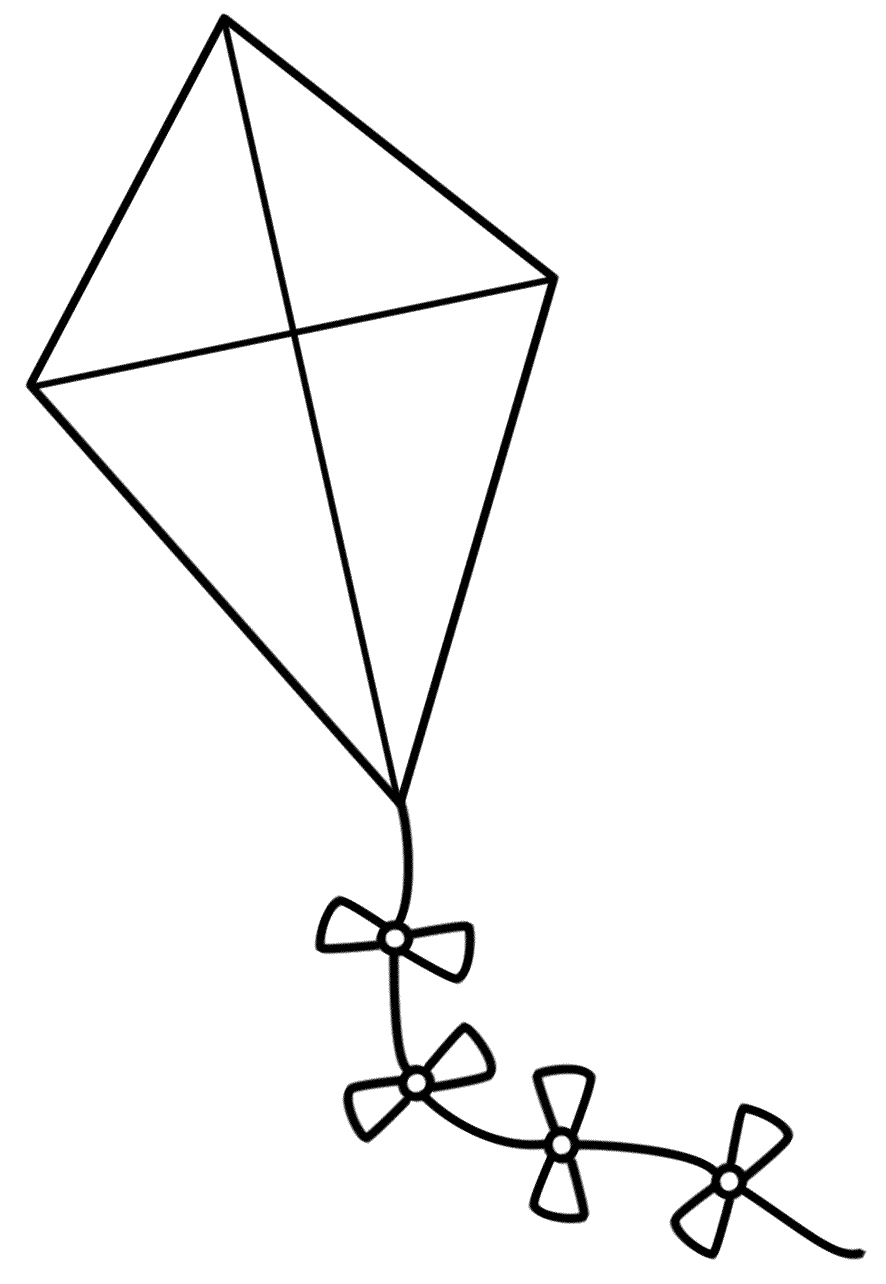 kite coloring pages | My coloring pages