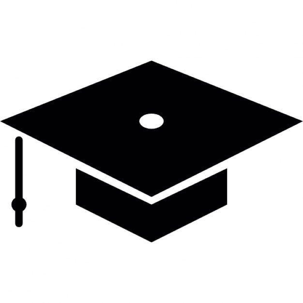 Black graduation cap Icons | Free Download