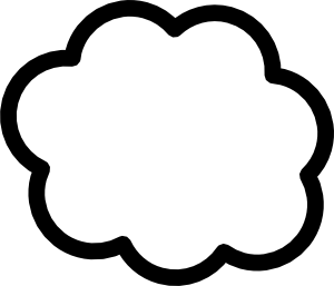 Cloud clip art Free Vector / 4Vector