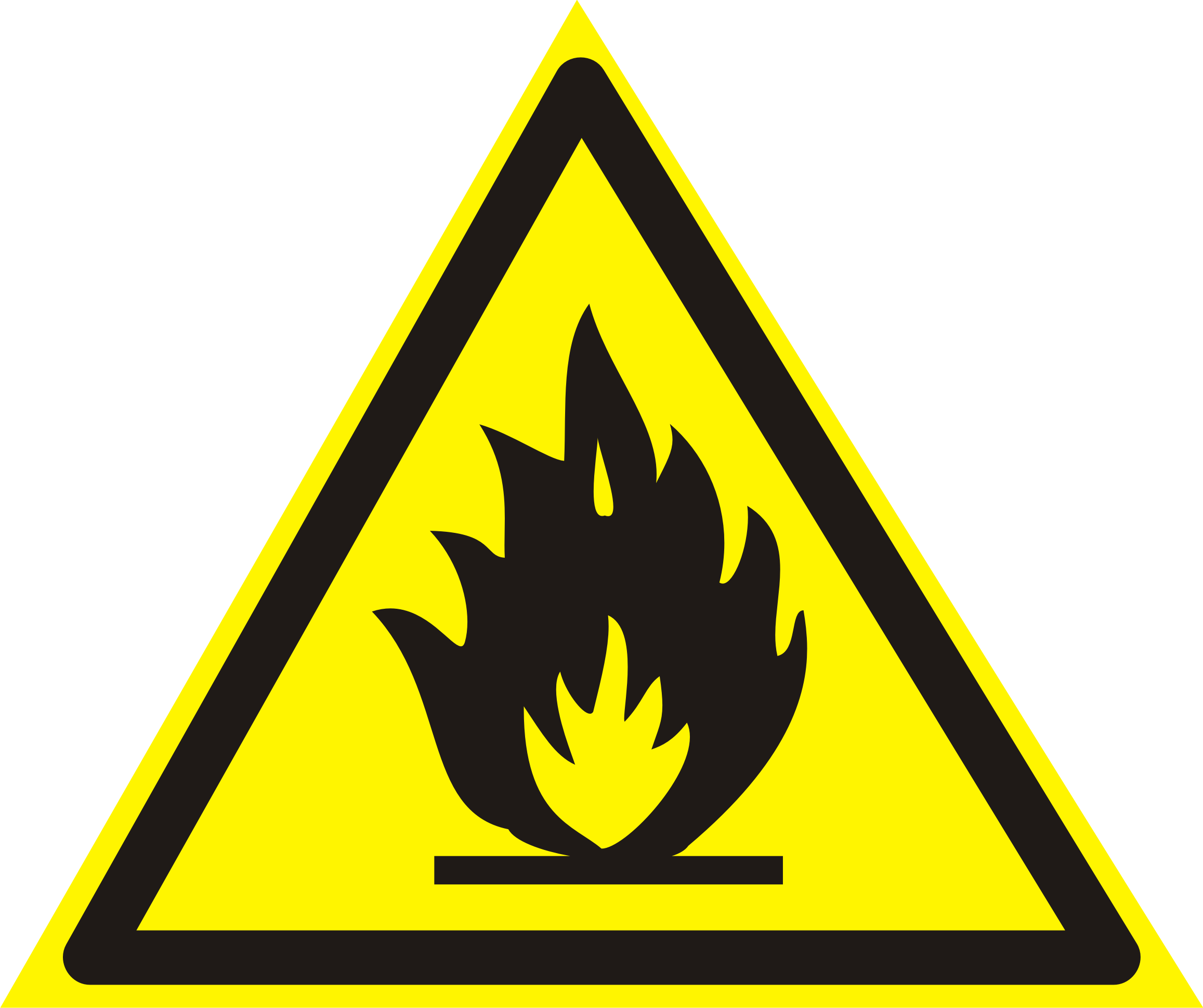 fire hazard sign