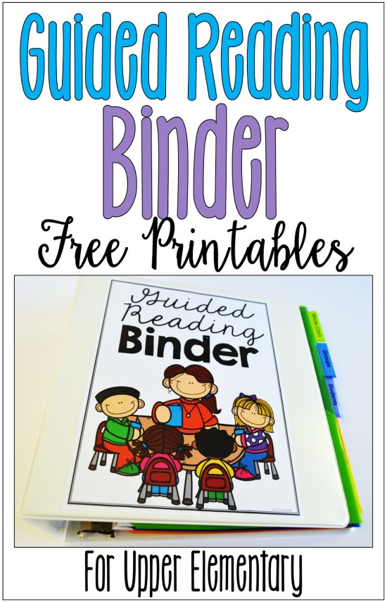 Guided Reading Binder for Upper Elementary {Free Forms} - Teaching ...