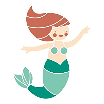 Amazon.com: My Wonderful Walls Mermaid Stencil: Home & Kitchen