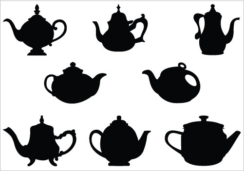 Teapot Silhouette Clipart