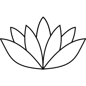 White Lotus Flower clip art - vector clip art online, royalty free ...