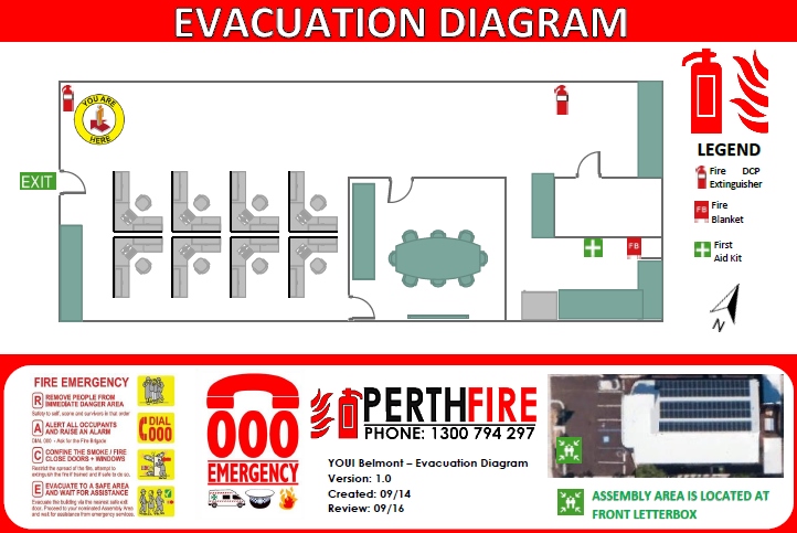 Evacuation Diagram | Perth Fire