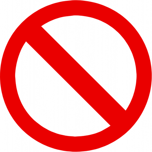 Transparent No Symbol Clipart