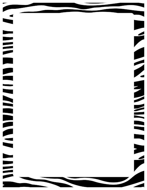 Zebra Page Border