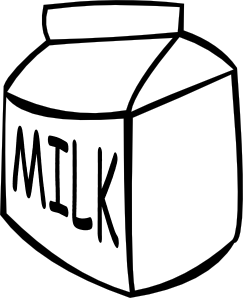 Milk (b And W) clip art - vector clip art online, royalty free ...