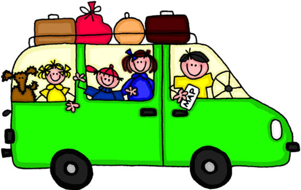 Road trip car clipart