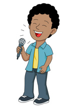 Singing pictures clip art