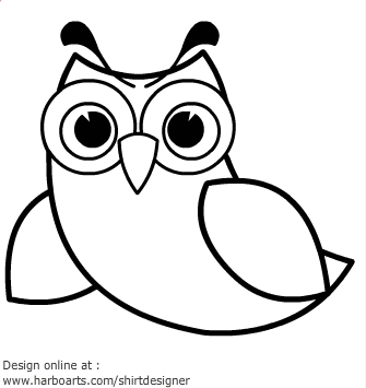 Download : Cartoon retro owl - Vector Graphic