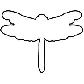 Dragonfly Outline Clipart