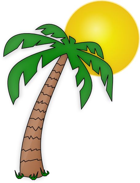 tropical tourist clipart