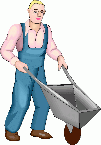 farmer_&_wheelbarrow clipart - farmer_&_wheelbarrow clip art