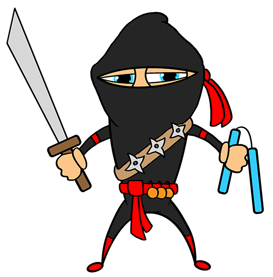 How to Draw a Ninja Cartoon Character