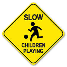 Children at play signs