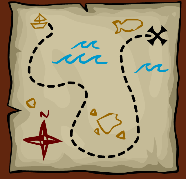 Editable Treasure Map Template Treasure Hunt Map Template - Clipart Best