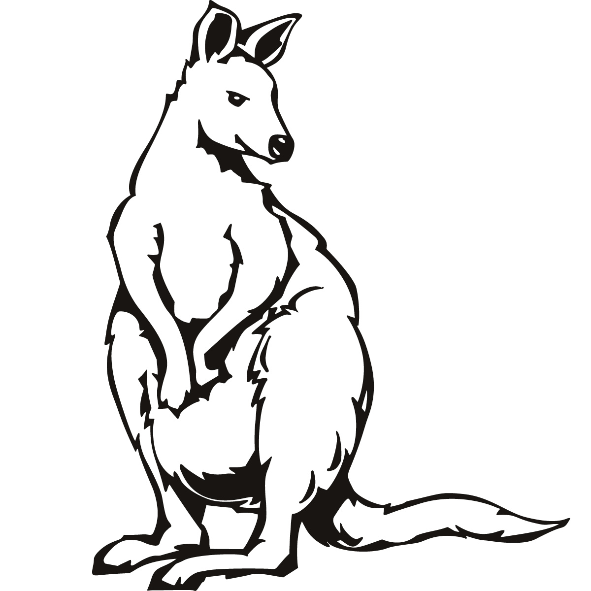Kangaroo coloring pages for kids - Coloring Pages & Pictures - IMAGIXS
