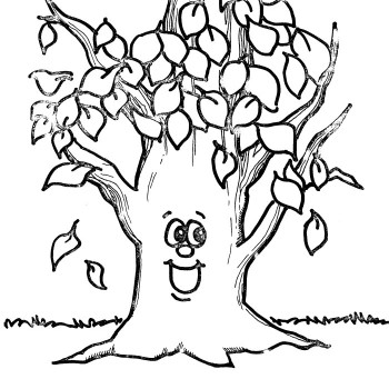 Fall Apple Tree Coloring Page - Fall Coloring Pages : Coloring ...