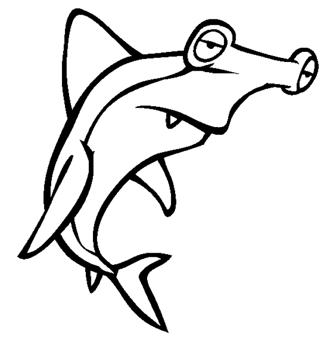 Hammerhead Shark coloring page - Animals Town - animals color ...