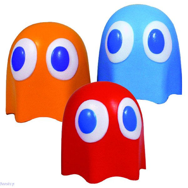 NEW PACMAN GHOST STRESS BALL OFFICE TOY RETRO NAMCO ARCADE RED ...