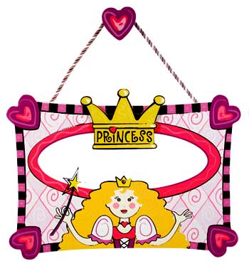 Princess Crown Hanging Name Plaque