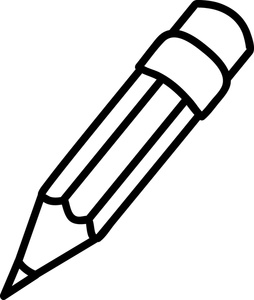 Pencil LINE DRAWING Clipart - ClipArt Best
