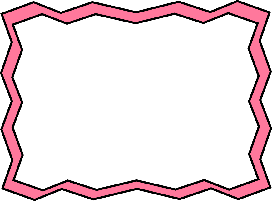 Pink Zig Zag Frame - clip art - Free Clipart Images