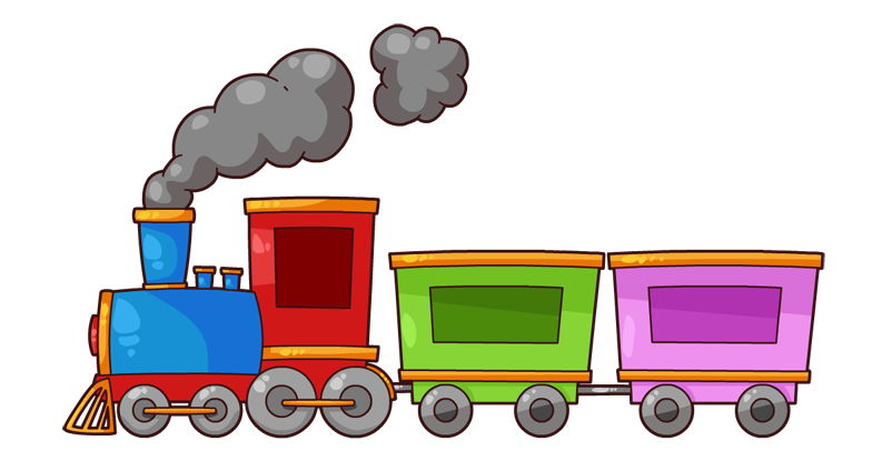 Toy train clipart free