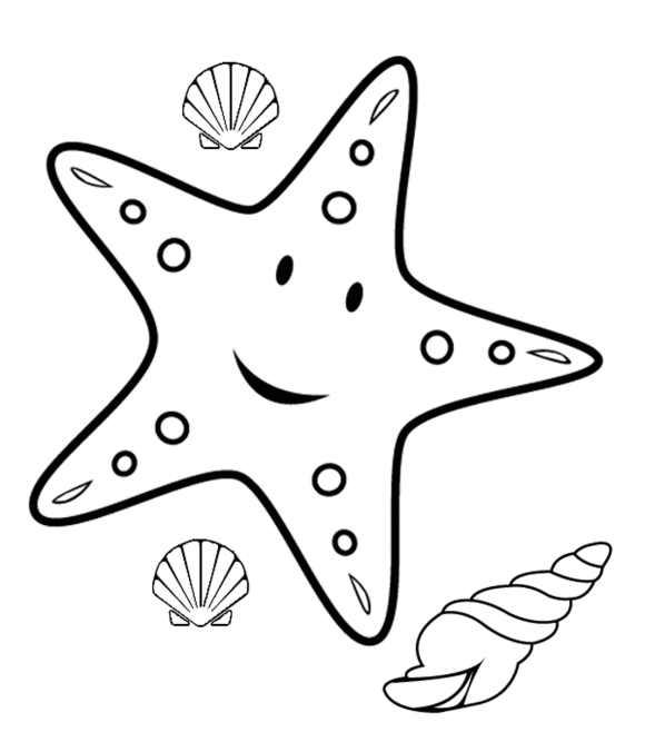 Starfish Outline ClipArt Best